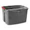 Rubbermaid Commercial 17 qt Gray, Plastic FG261700GRAY - alternate 4